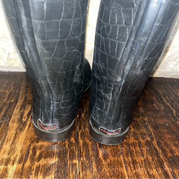 Chooka Crocodilia Black Rubber rain boots - Picture 7 of 11